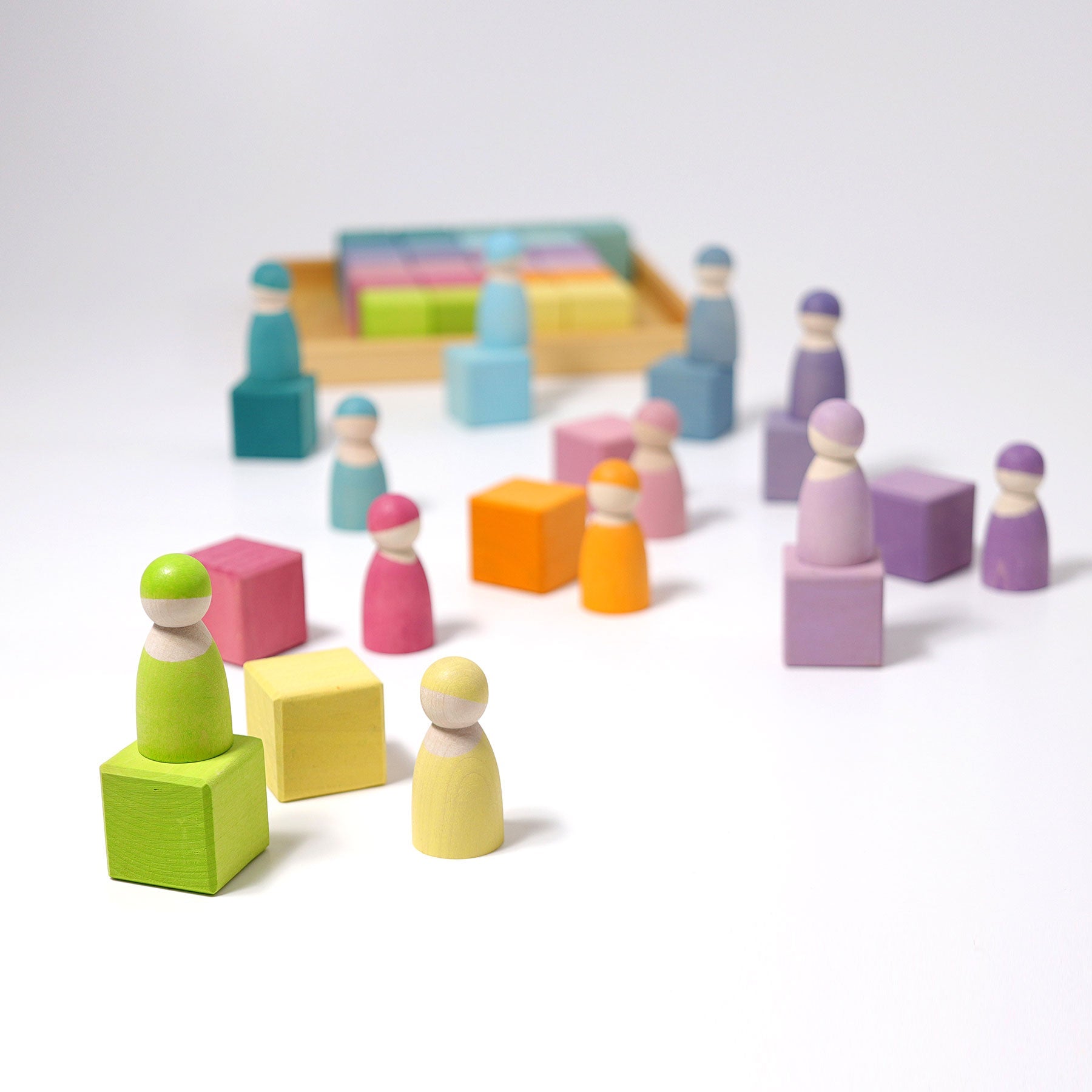 GRIMM'S Square, 36 Cubes, pastel