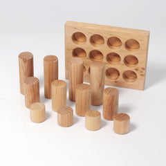 GRIMM'S Stacking Game Small Natural Rollers (*)