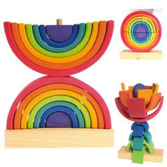 GRIMM'S Stacking Tower Rainbow