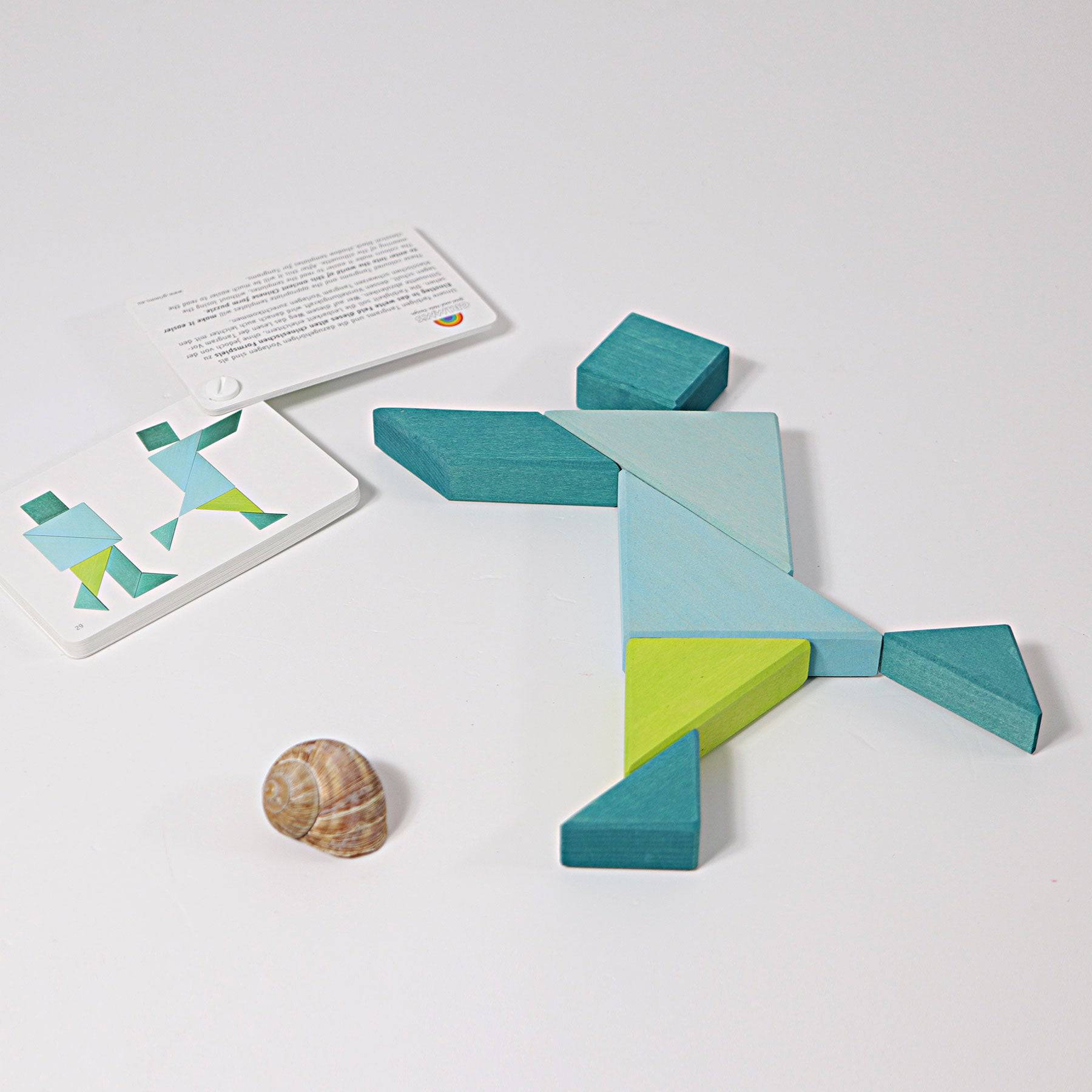 GRIMM'S tangram set blue-green