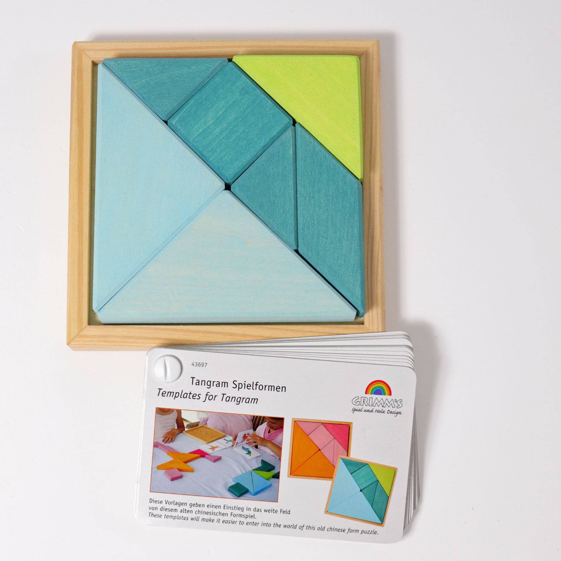 GRIMM'S tangram set blue-green