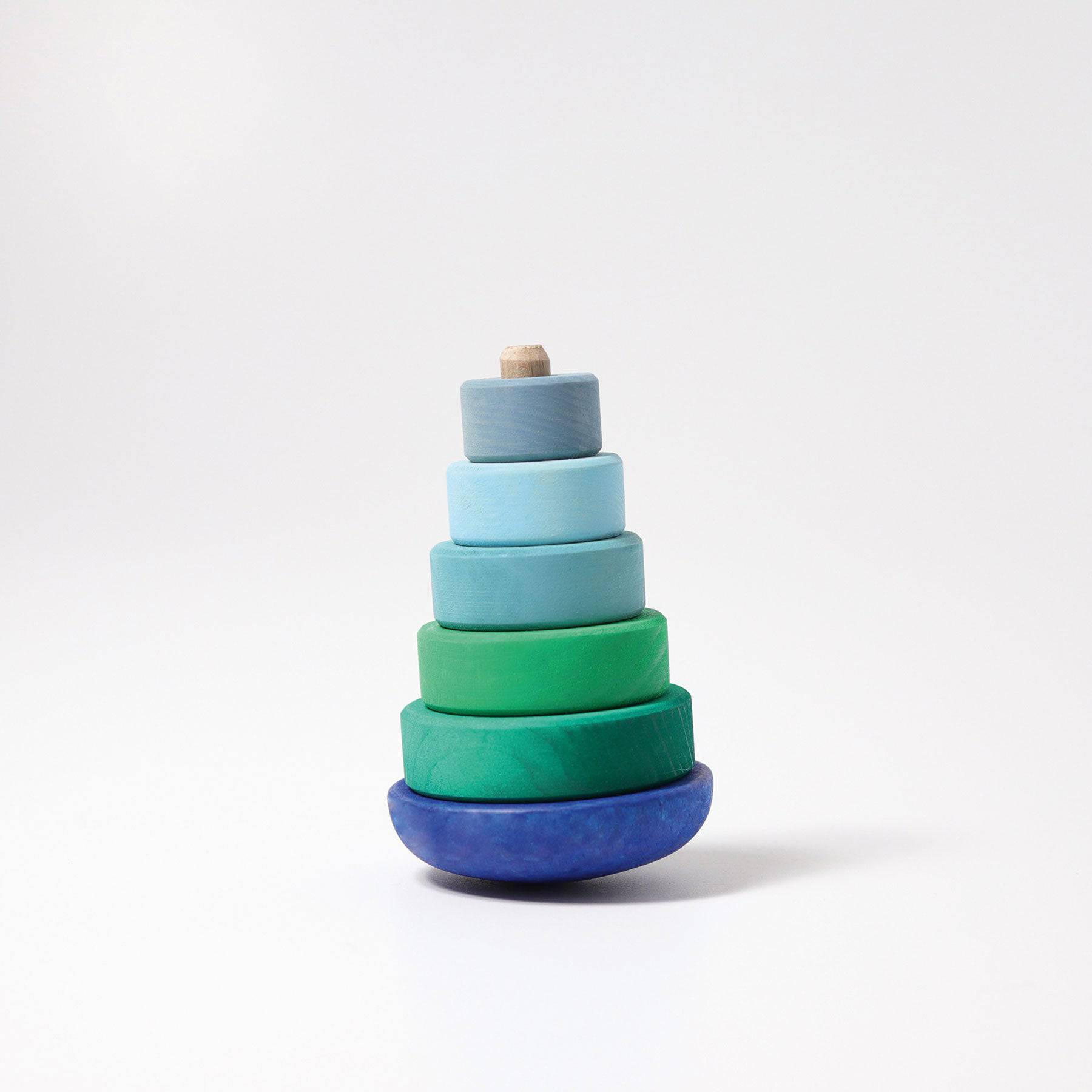 GRIMM'S wobbly stacking tower, blue-green (*)