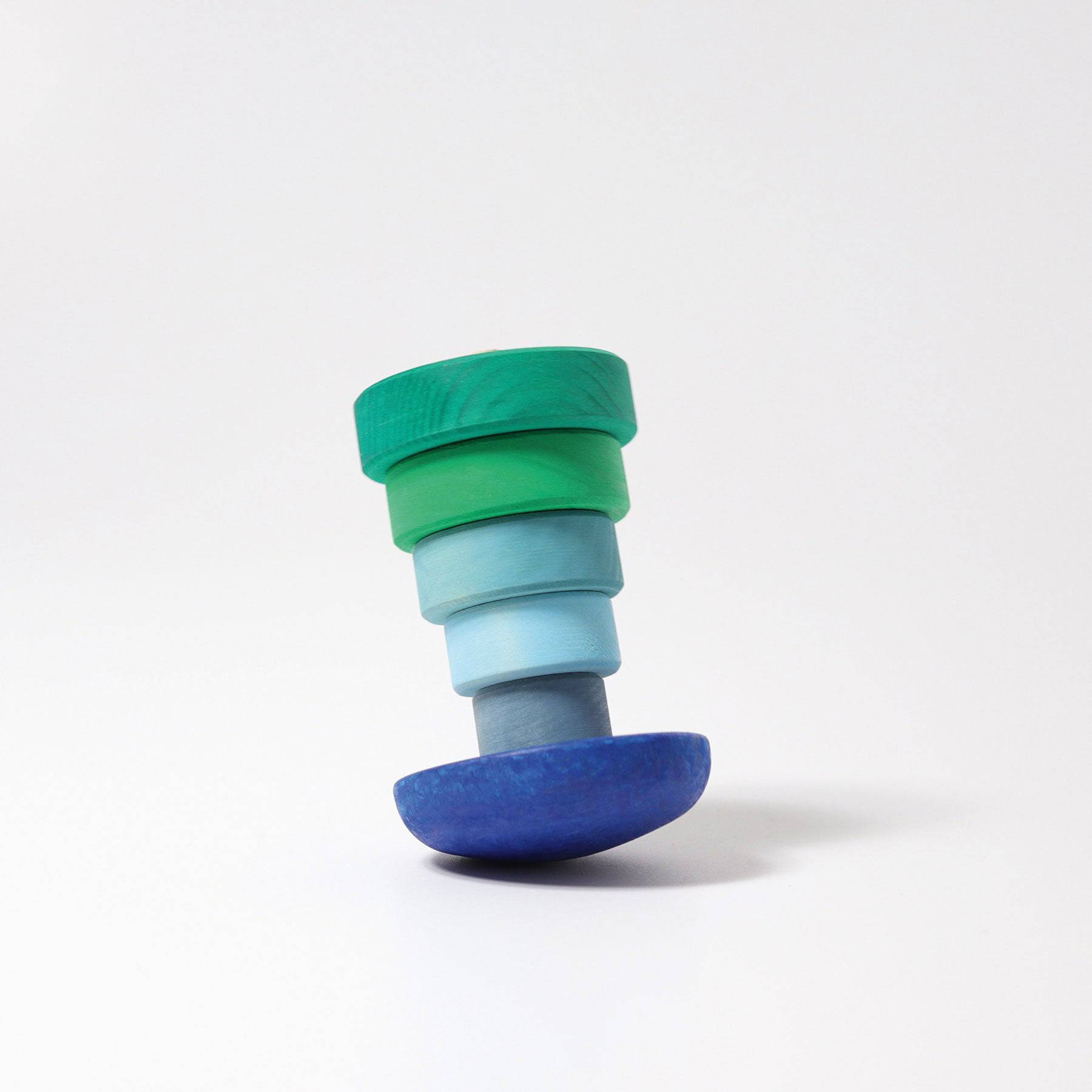 GRIMM'S wobbly stacking tower, blue-green (*)