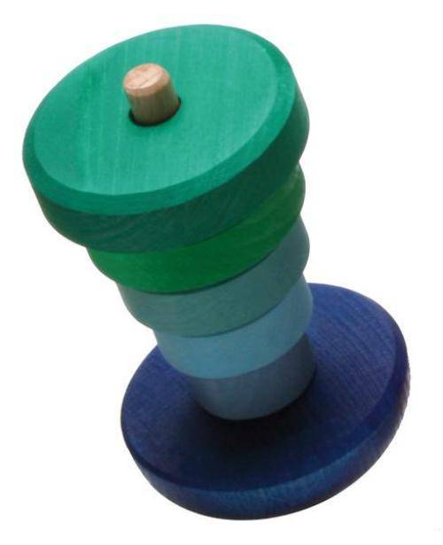 GRIMM'S wobbly stacking tower, blue-green (*)