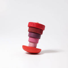GRIMM'S wobbly stacking tower, pink (*)