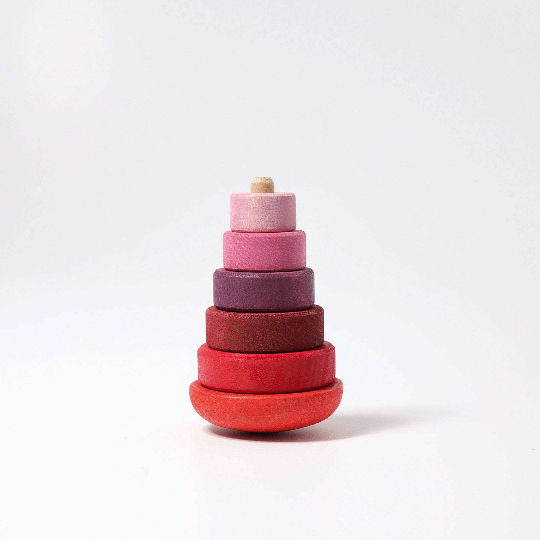 GRIMM'S wobbly stacking tower, pink (*)