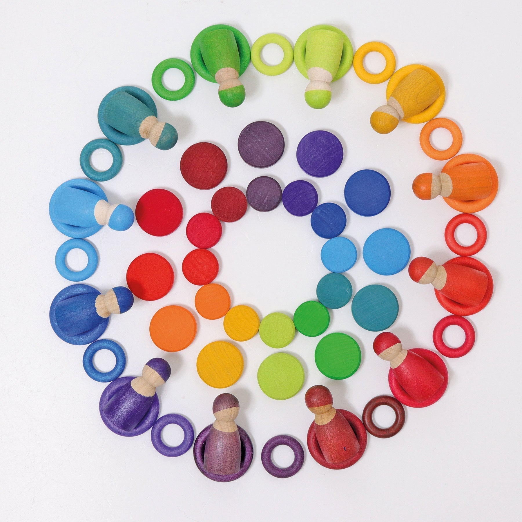 GRIMM'S Wooden Rainbow Coins
