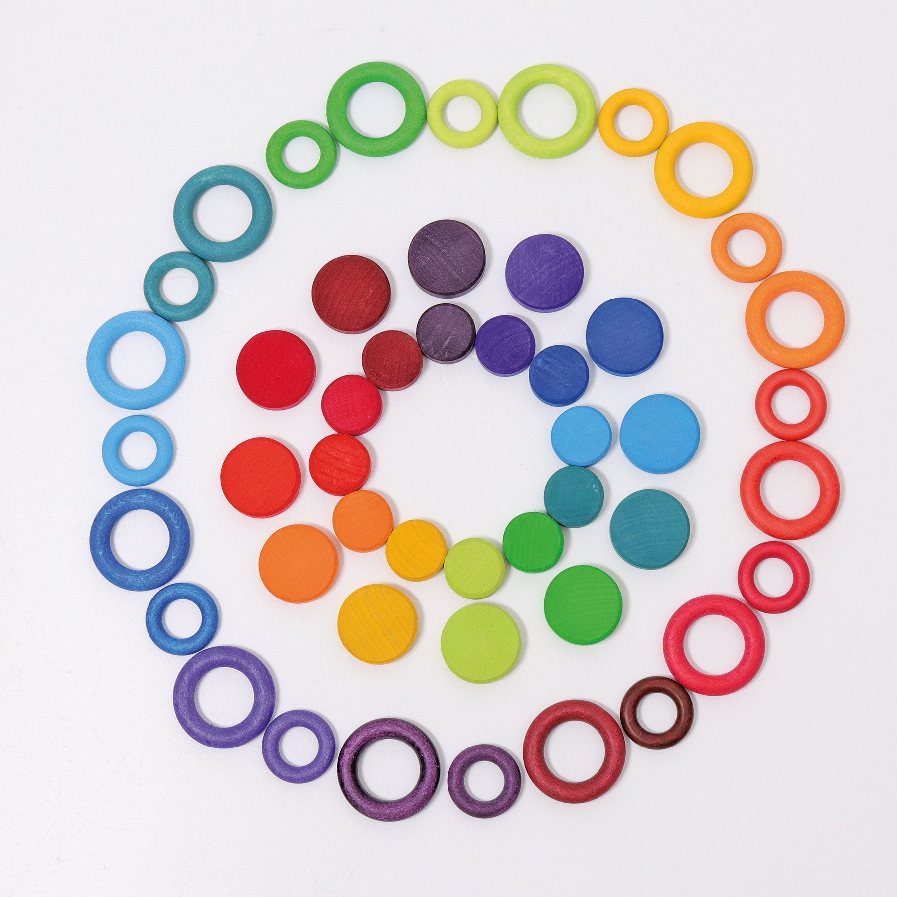 GRIMM'S Wooden Rainbow Coins