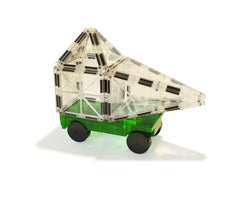 MAGNA-TILES Cars 2 Piece Expansion Set : Green & Yellow