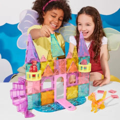 MAGNA-TILES Castle Deluxe + microMAGS 48 Piece Set