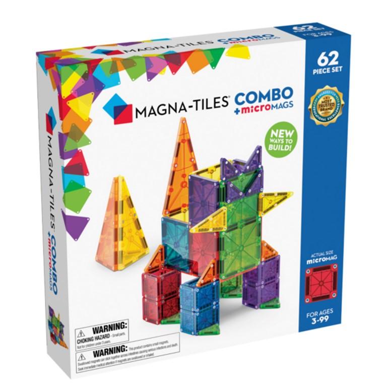 MAGNA-TILES Combo + microMAGS - 62pc.