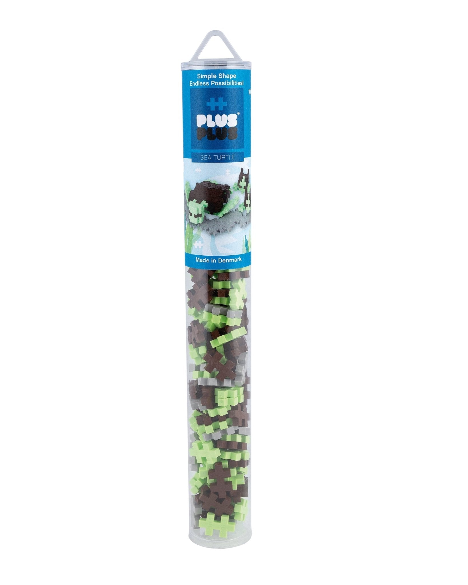 ***OBSOLETE ***PLUS-PLUS Sea Turtle / 100 pcs. Tube (Brown Shell) (Replaced with 5710409110044)