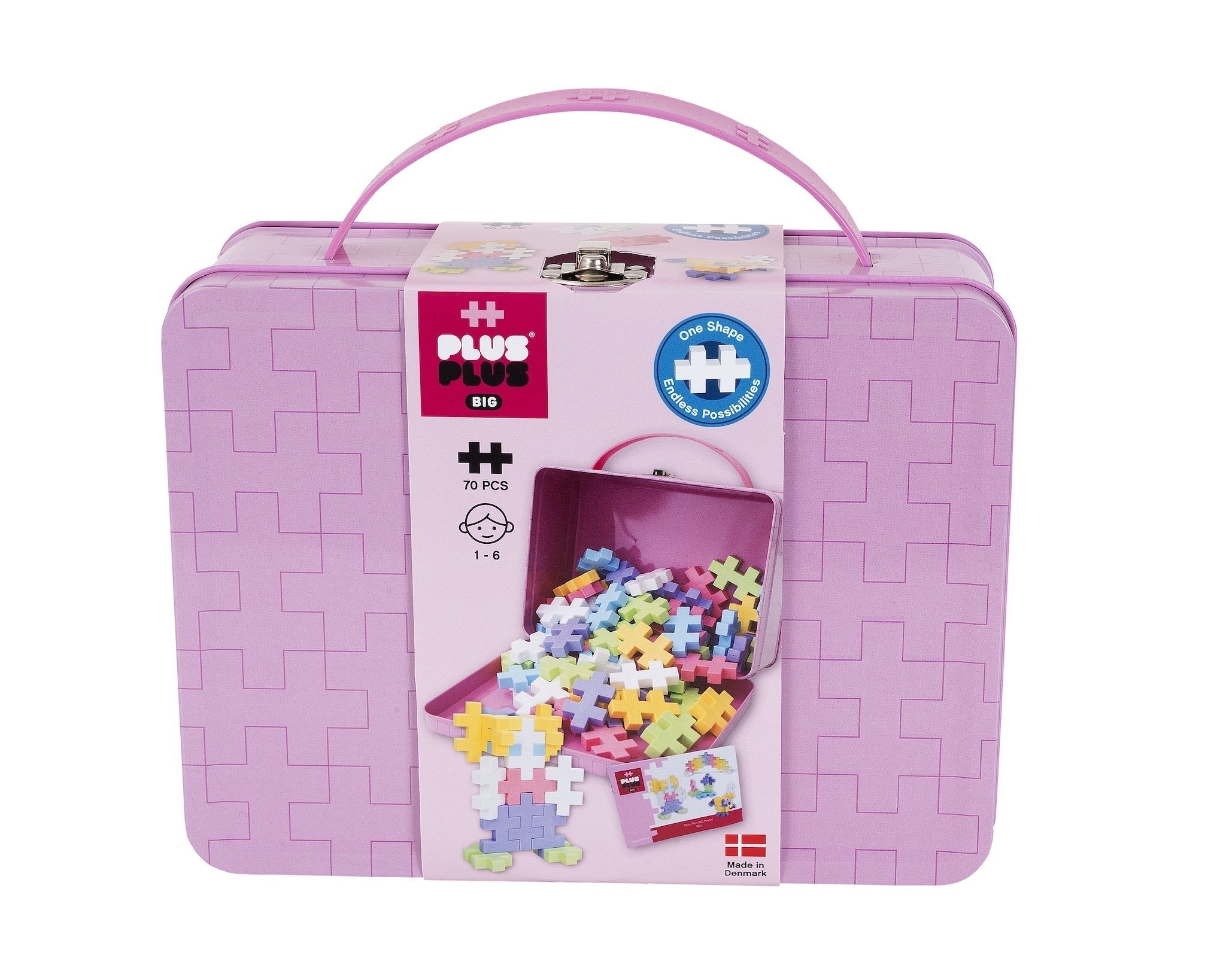 PLUS-PLUS BIG / Metal suitcase Pastel