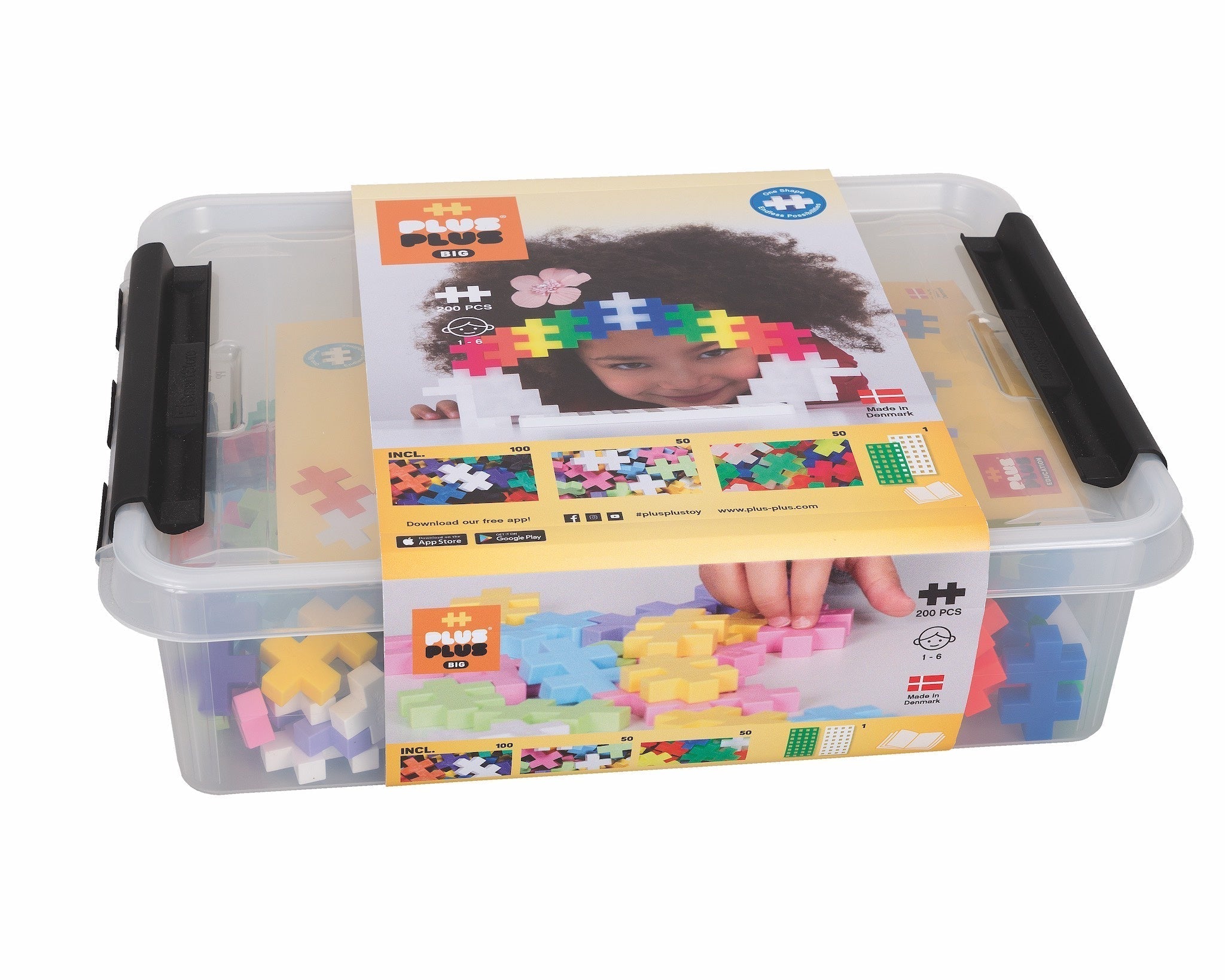 PLUS-PLUS BIG Storage Box Mix / 200 pcs