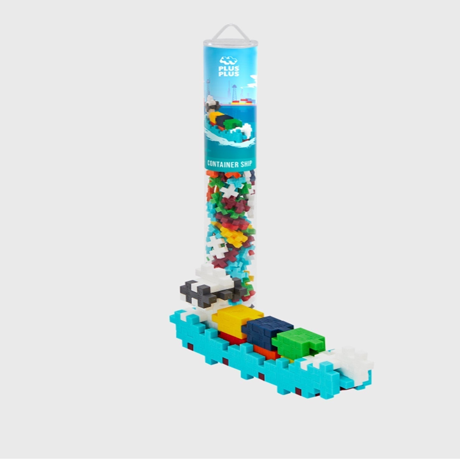PLUS-PLUS Container Ship / 100 pcs Tube