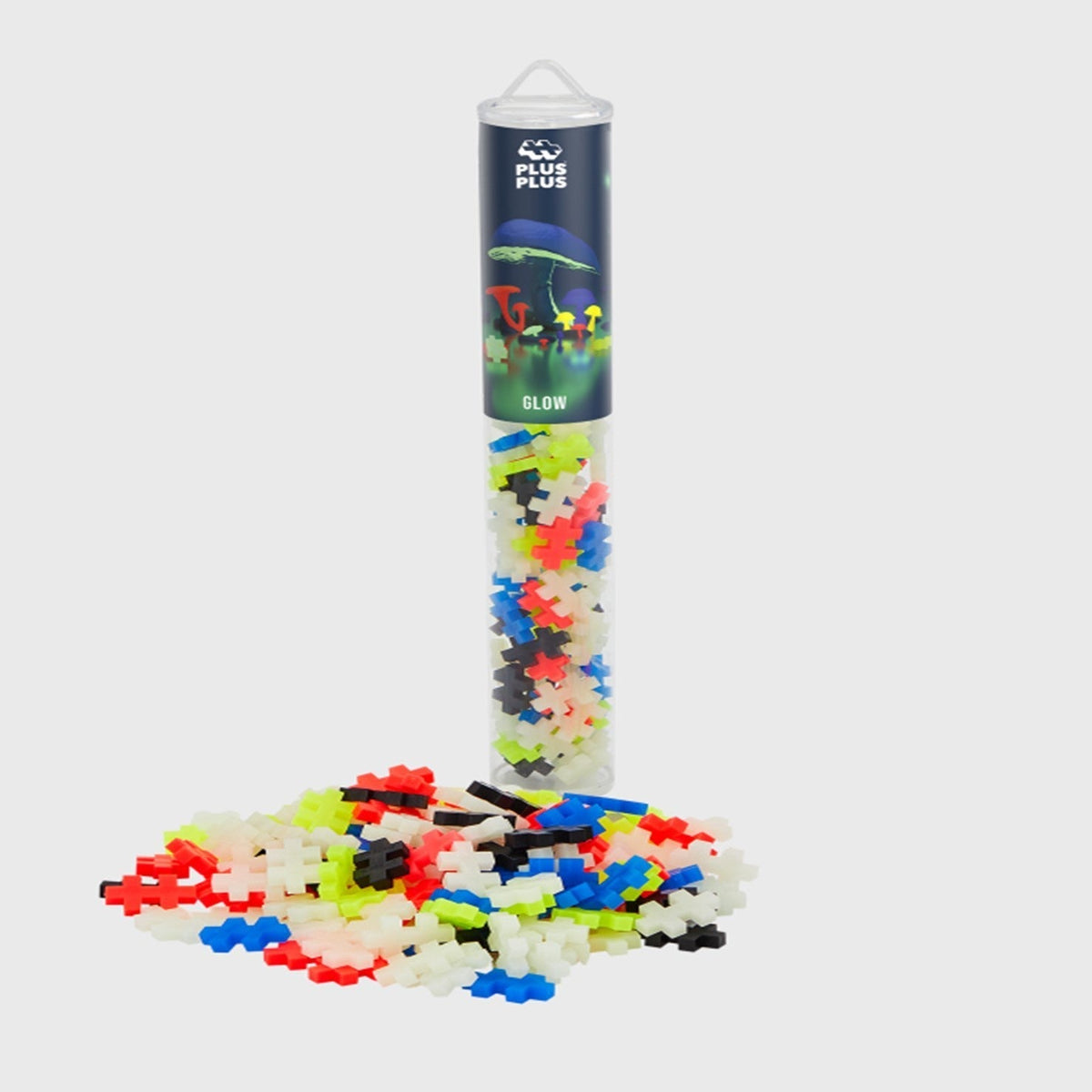 PLUS-PLUS Glow mix / 100 pcs Tube