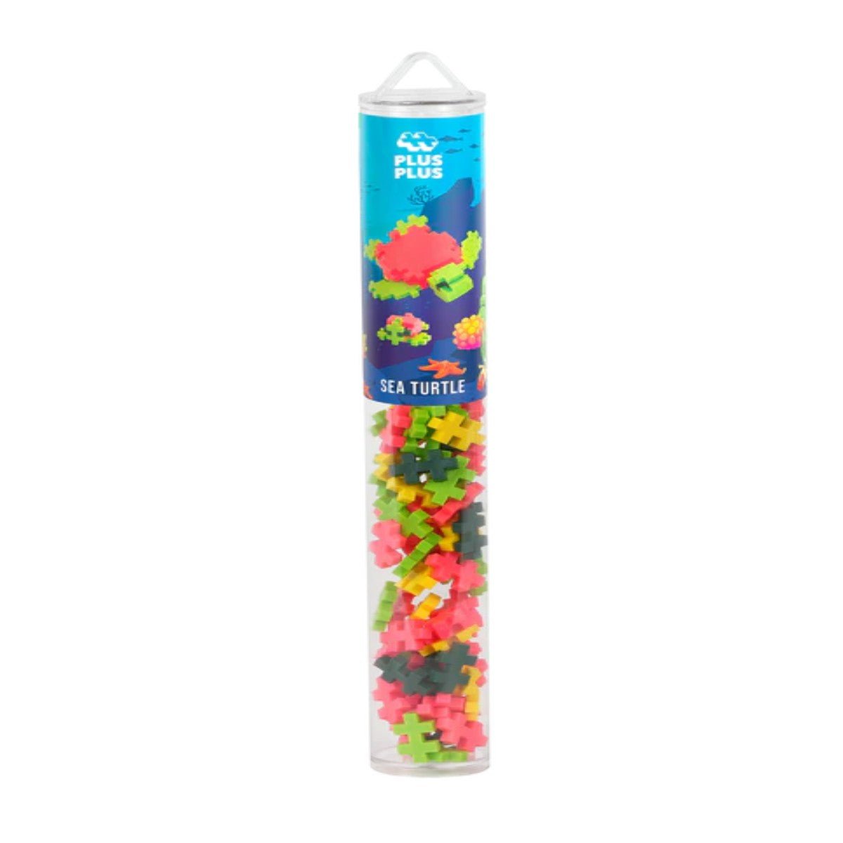 PLUS-PLUS Kai Sea Turtle / 100 pcs Tube (Orange Shell)