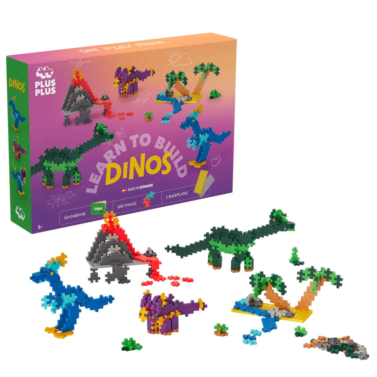 PLUS-PLUS Learn To Build Dinosaurs