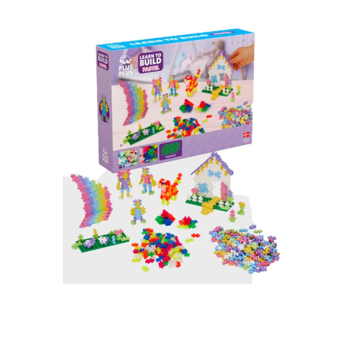PLUS-PLUS Learn to Build - Pastel Europa