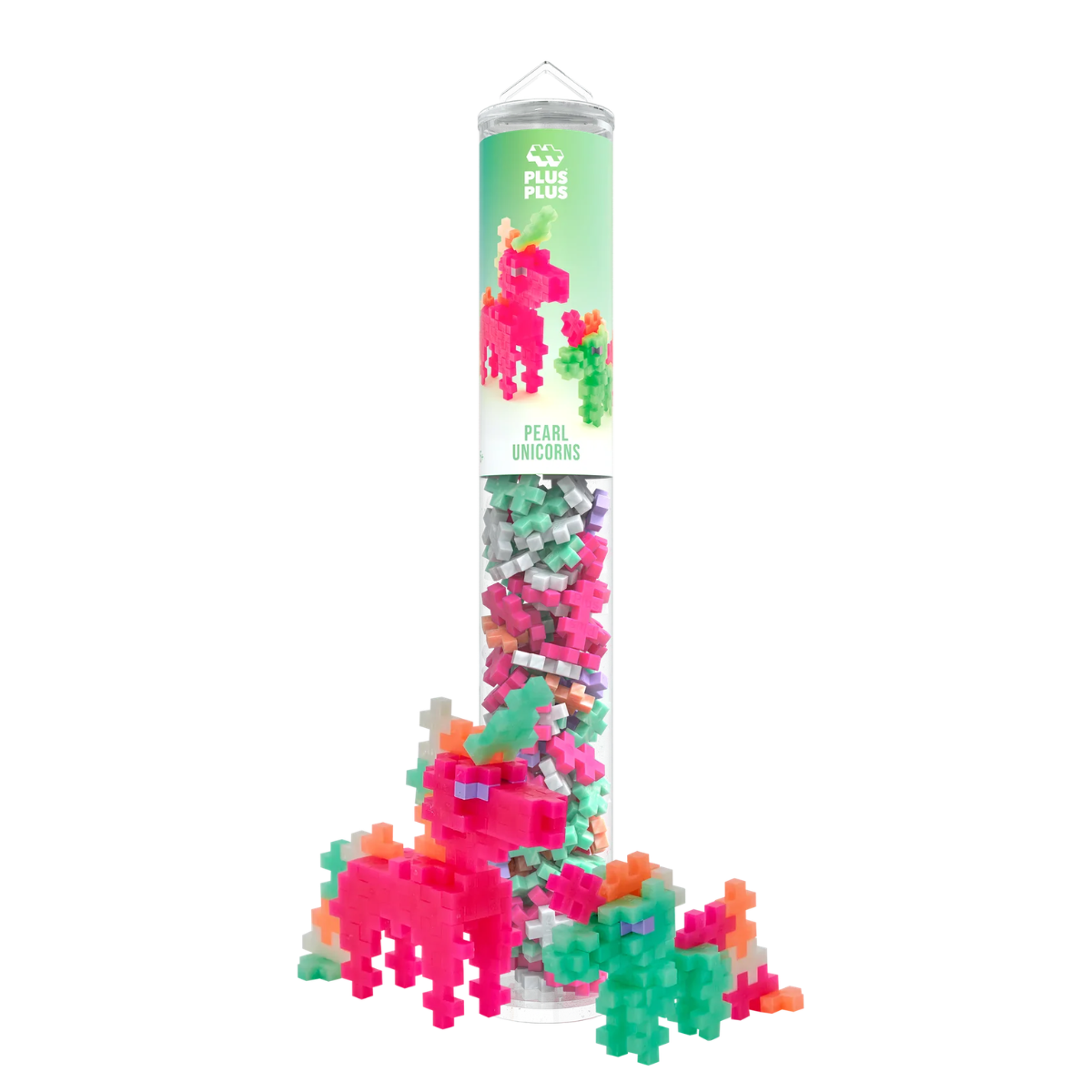 PLUS-PLUS Pearl Unicorns / 100 pcs Tube