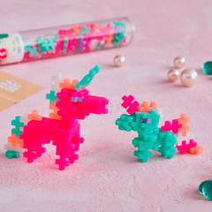 PLUS-PLUS Pearl Unicorns / 100 pcs Tube