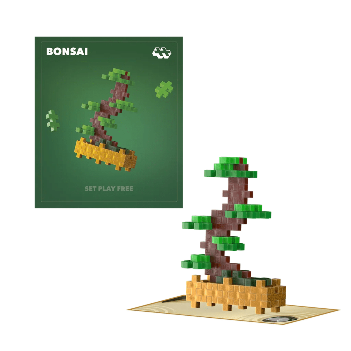 PLUS-PLUS Plant Packs - Green bonsai