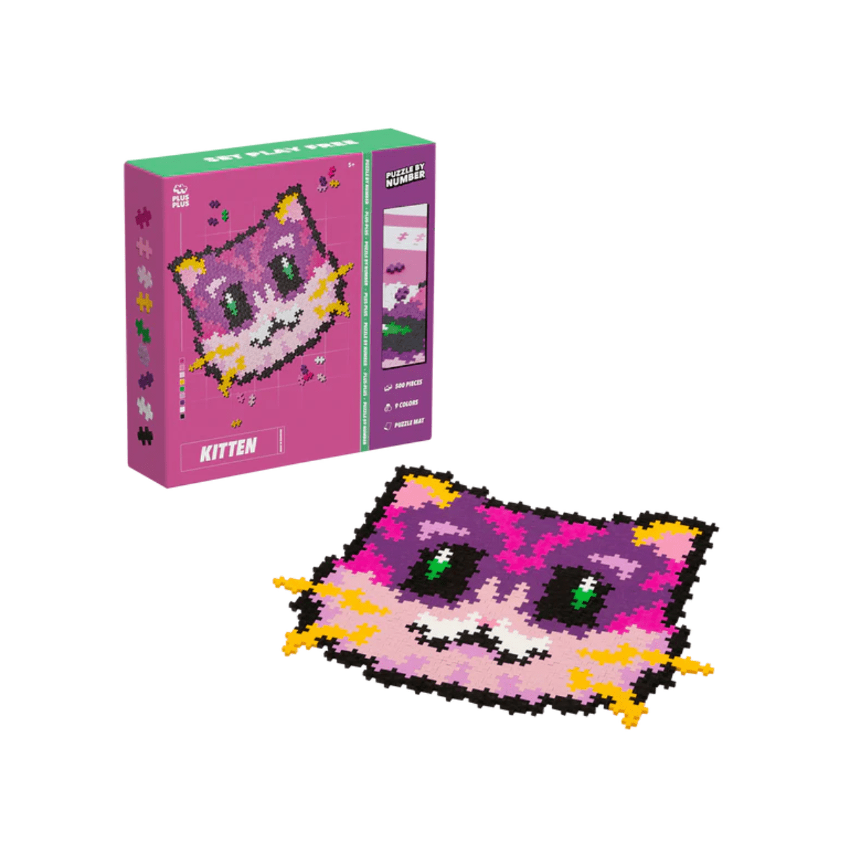 PLUS-PLUS Puzzle By Number Kitten 500pcs.