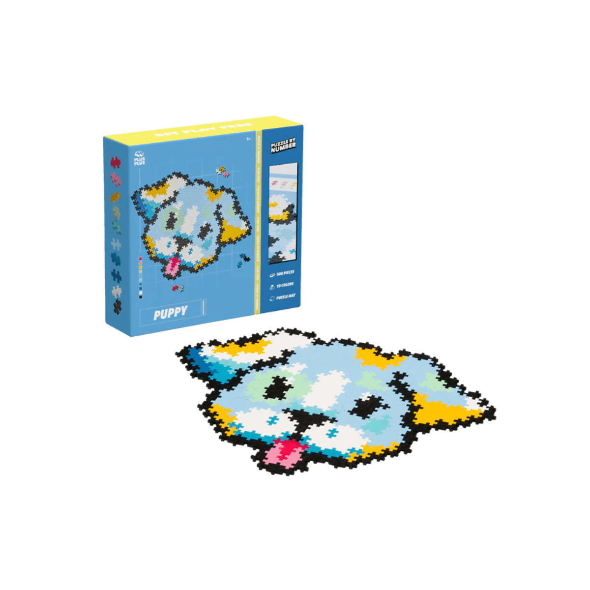 PLUS-PLUS Puzzle By Number Puppy 500pcs.