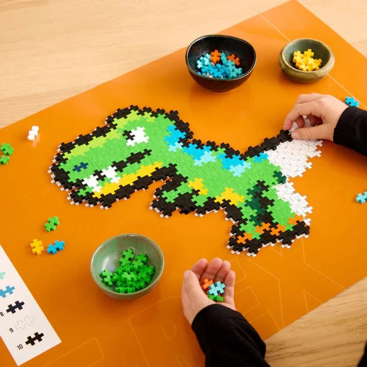 PLUS-PLUS Puzzle By Number T-Rex 250 pcs