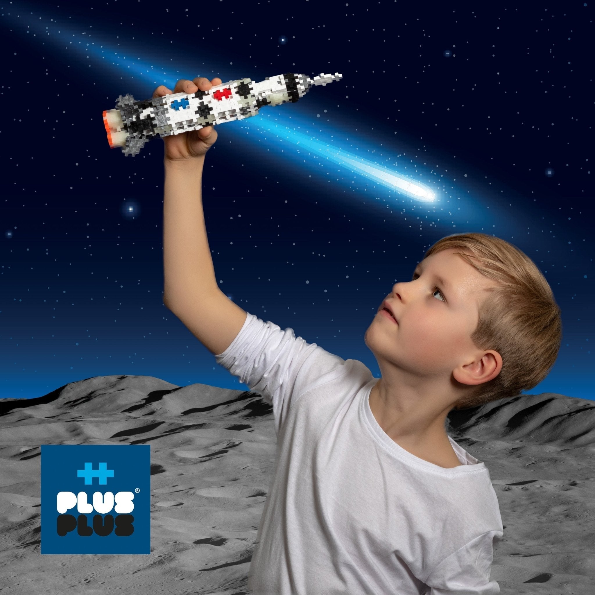 PLUS-PLUS Saturn V Rocket / 240pcs Tube