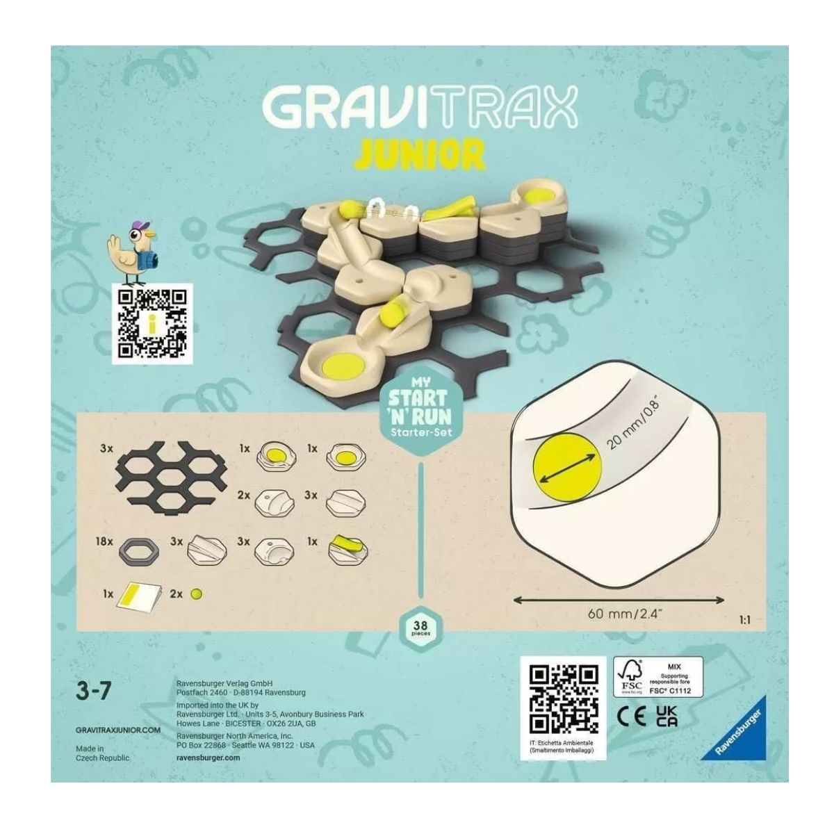 RAVENSBURGER GraviTrax Junior Starter Set - Start and Run