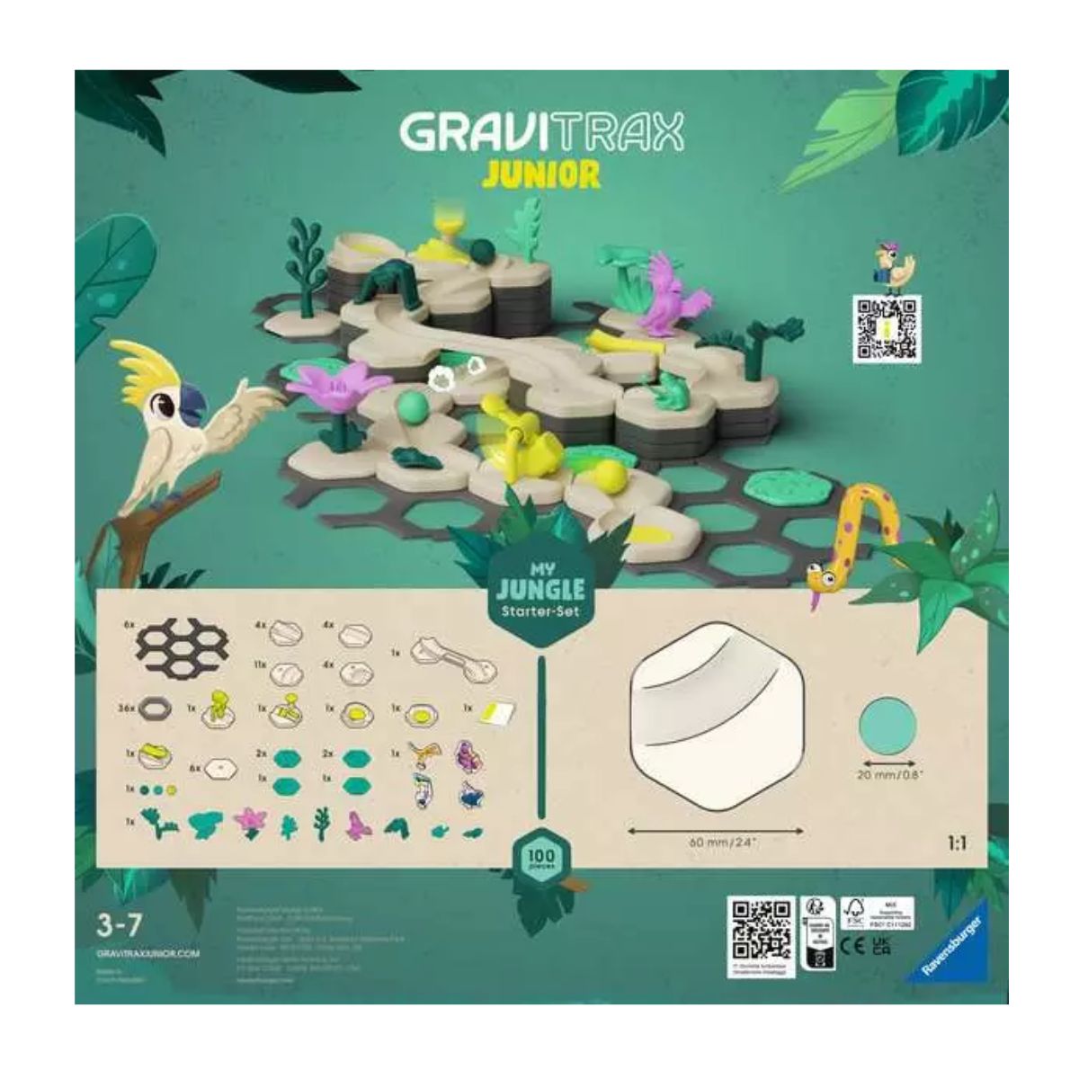 RAVENSBURGER GraviTrax Junior: My Jungle Starter Set