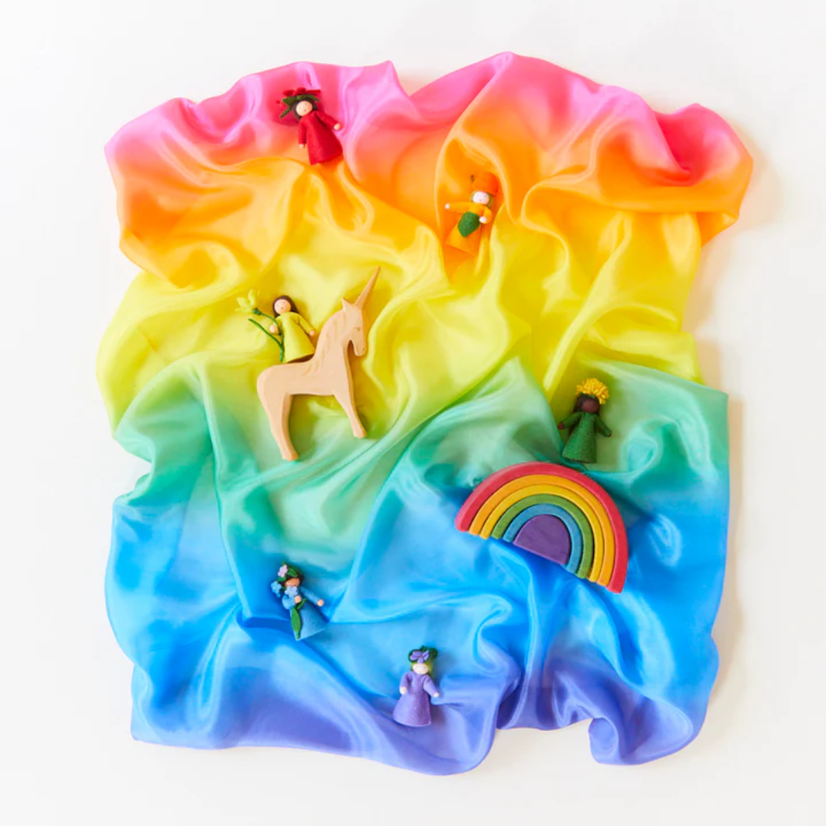 SARAH'S SILKS Playsilks Enchanted - Rainbow (DP)