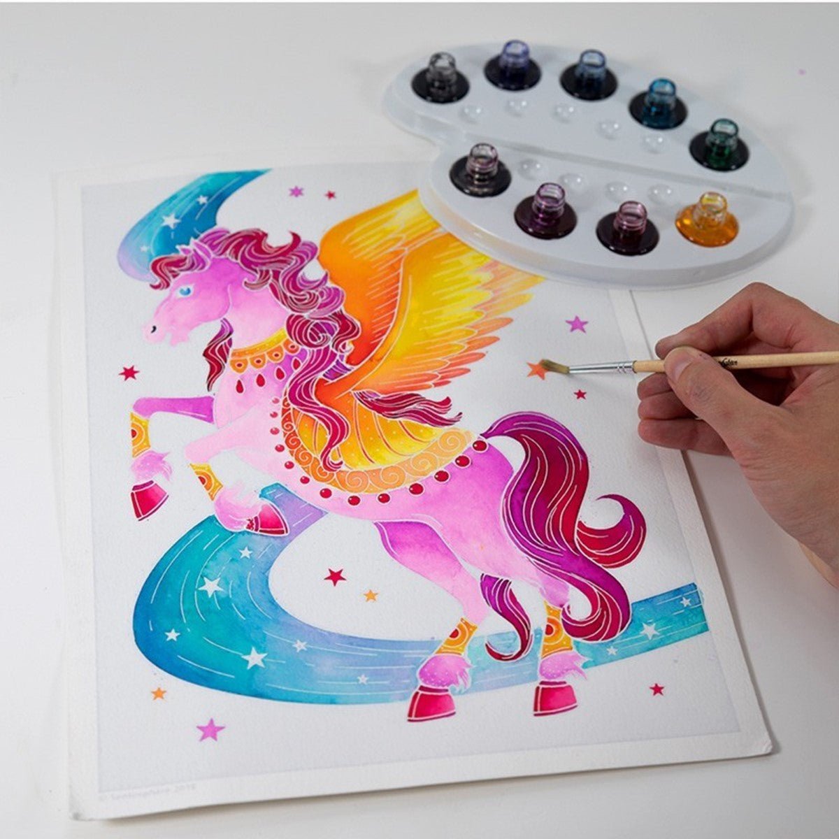 SENTOSPHERE AQUARELLUM "Licornes & Pegases" - Unicorns & Pegasus