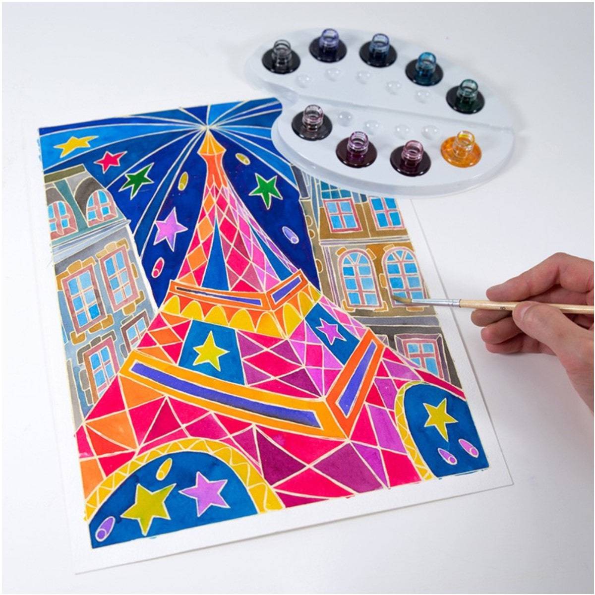 SENTOSPHERE AQUARELLUM "Paris by Night"