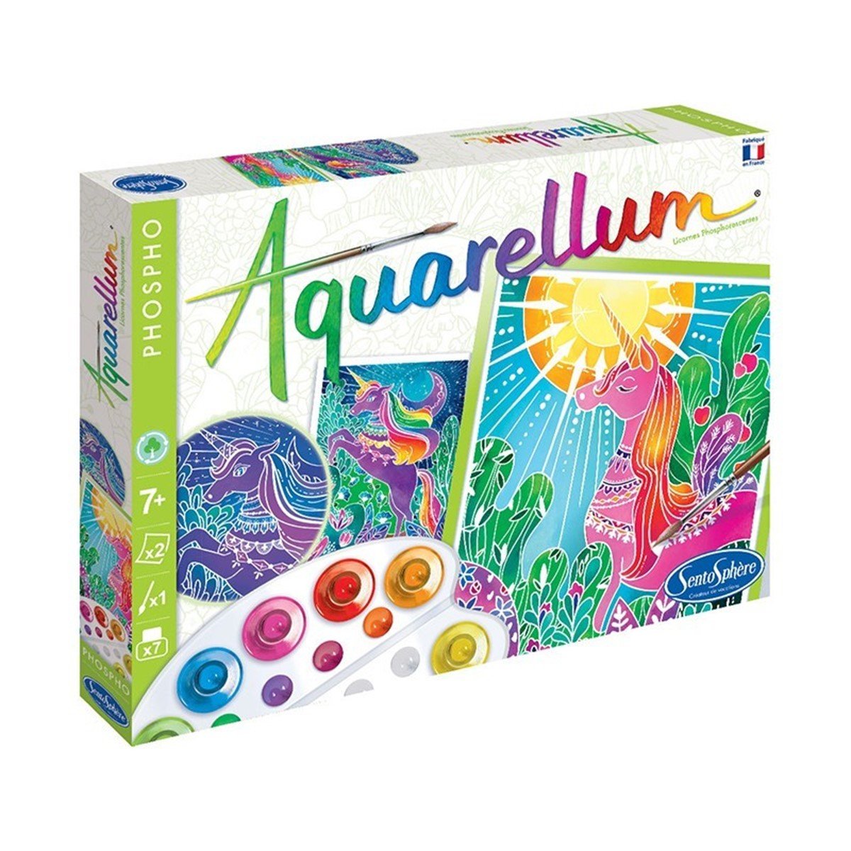 SENTOSPHERE AQUARELLUM PHOSPHO LICORNES - Luminous Unicorns