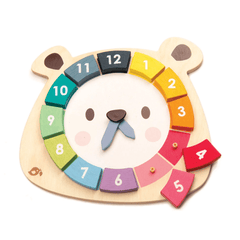 TENDER LEAF Bear Colour'S Clock