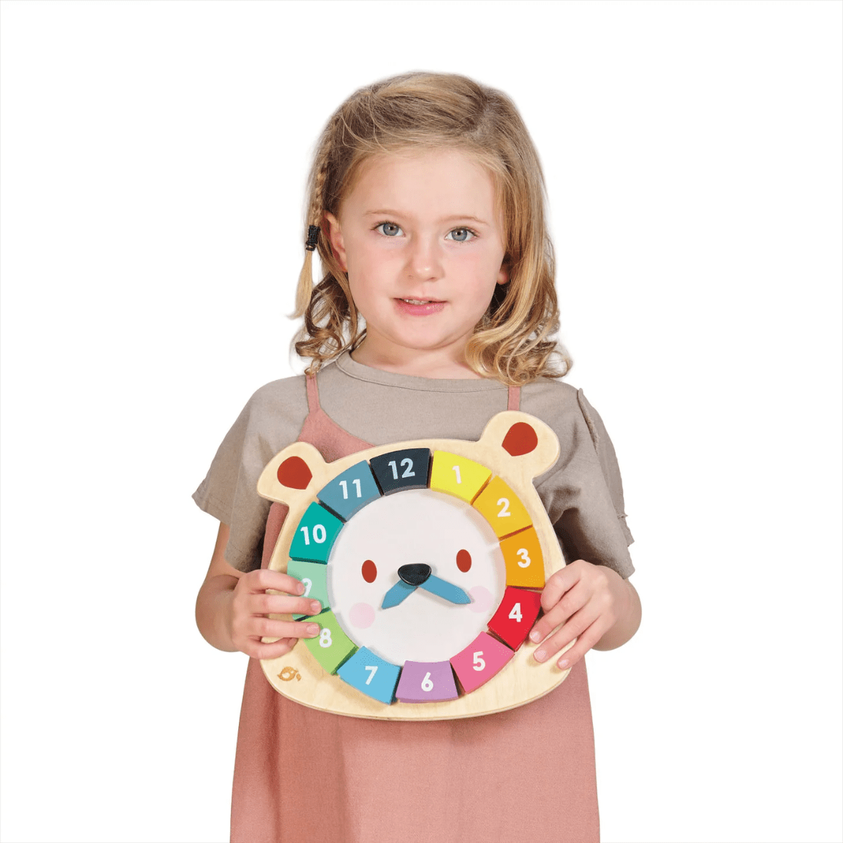 TENDER LEAF Bear Colour'S Clock