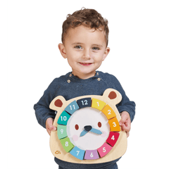 TENDER LEAF Bear Colour'S Clock