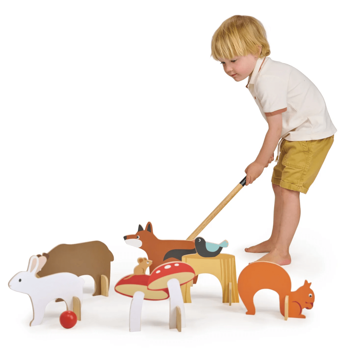 TENDER LEAF Woodland Indoor Croquet Set