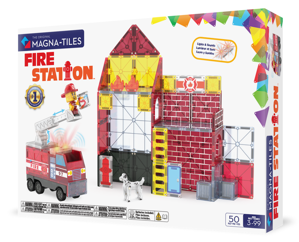 MAGNA-TILES Fire Station