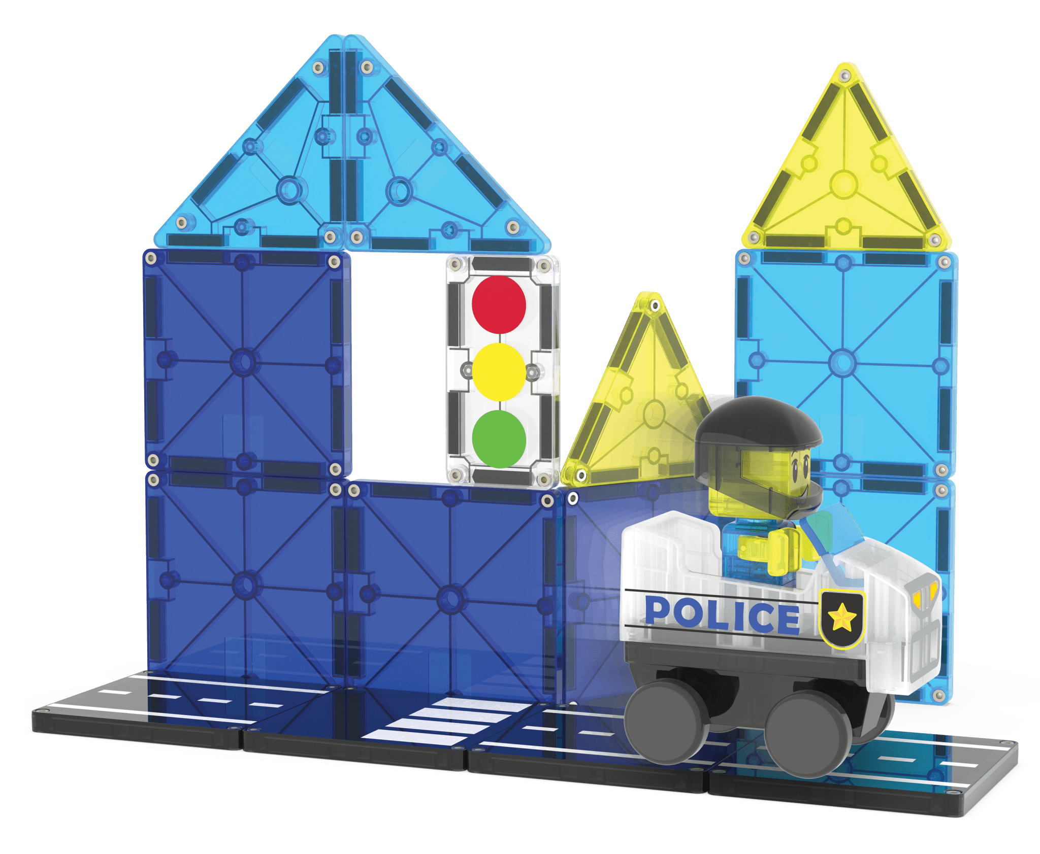 MAGNA-TILES Police Patrol