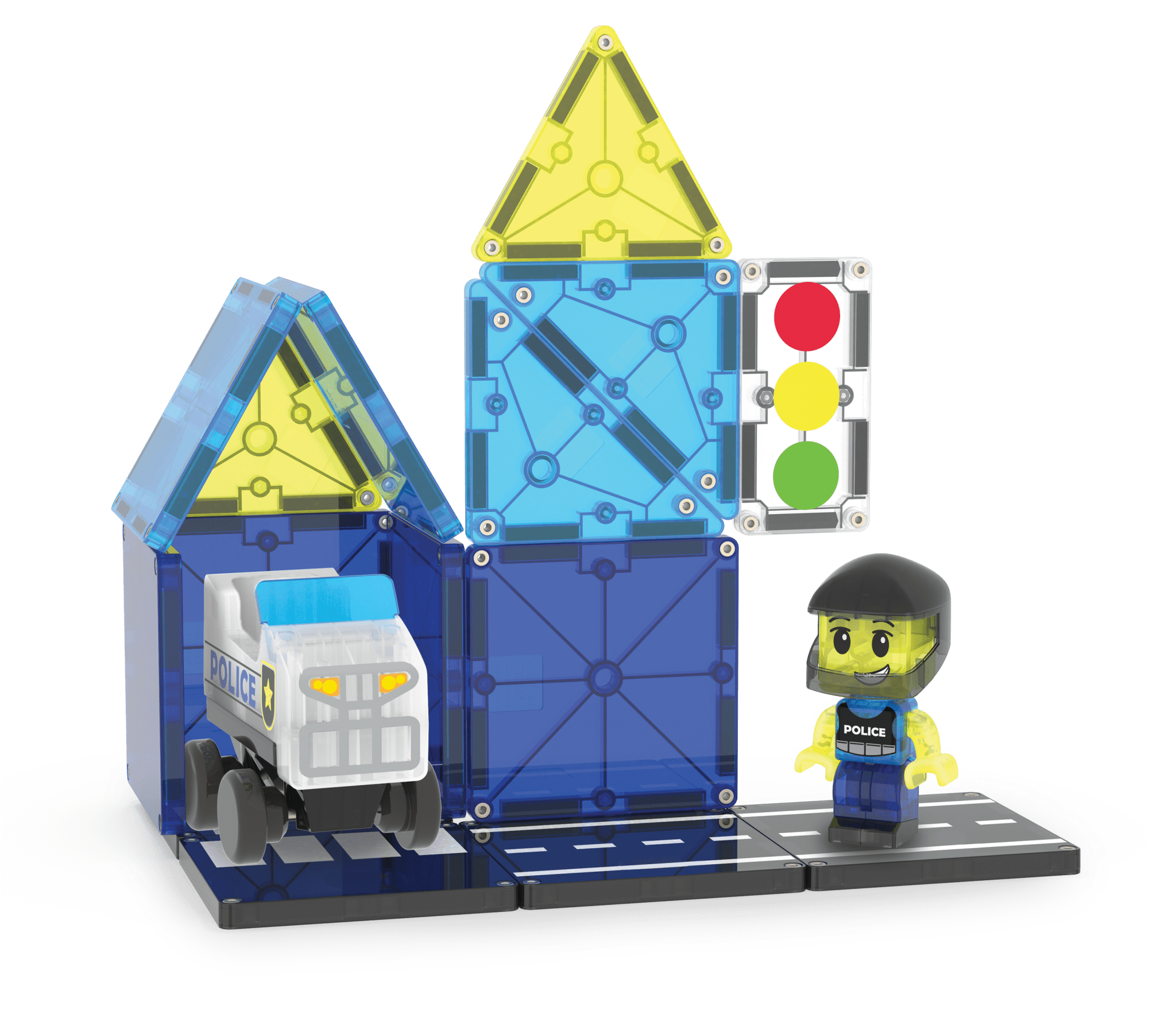 MAGNA-TILES Police Patrol
