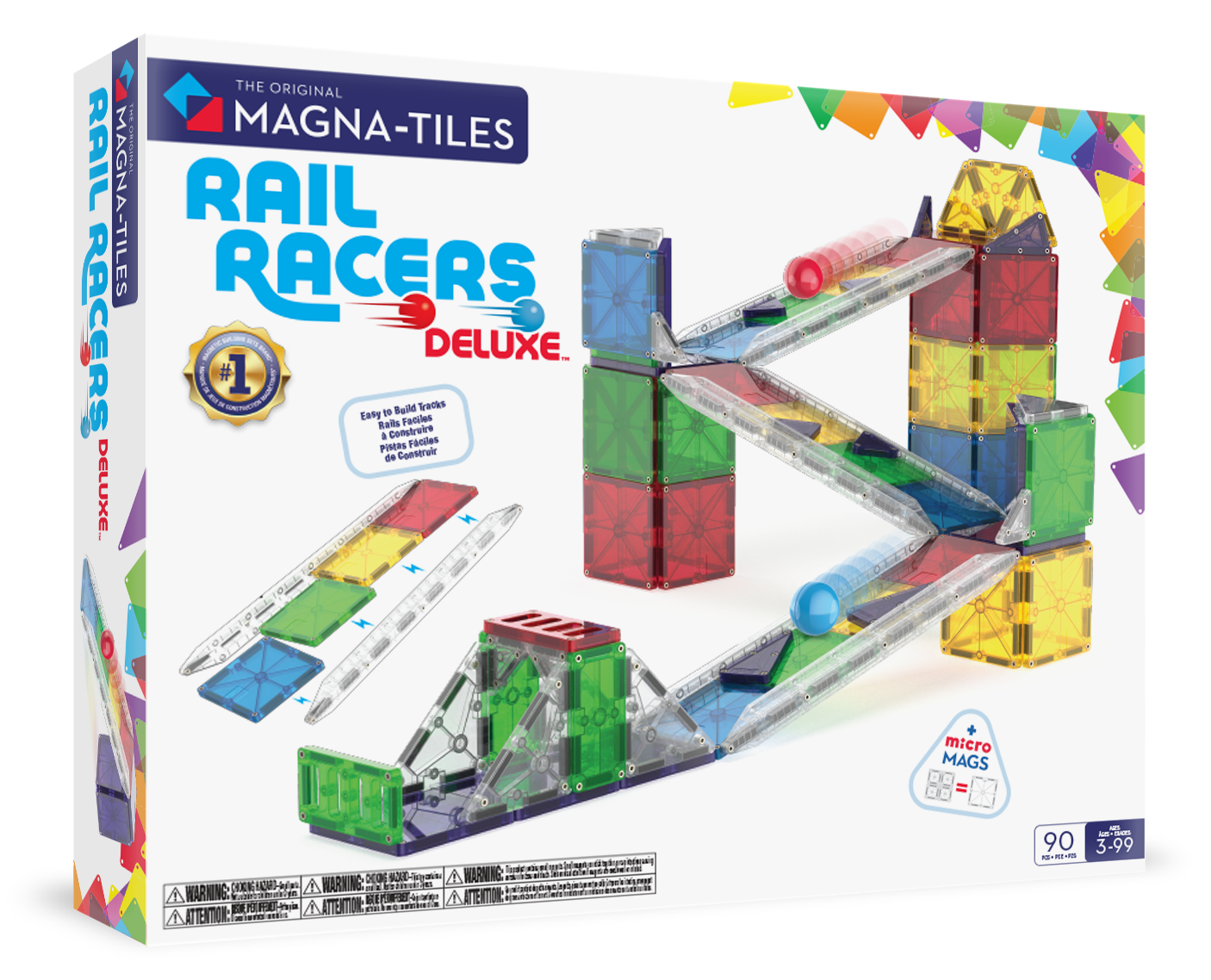 MAGNA-TILES Rail Racers Deluxe